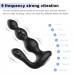 Silicone Prostate Massager with Remote - 9 Vibration Modes for Anal Stimulation - USB Rechargeable & Wireless - Discreet 10m Range