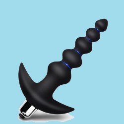 Silicone Vibrating Butt Plug - 16 Mode Tapered Flexible Design for Intense Pleasure - Waterproof & Whisper Quiet - Safe Material