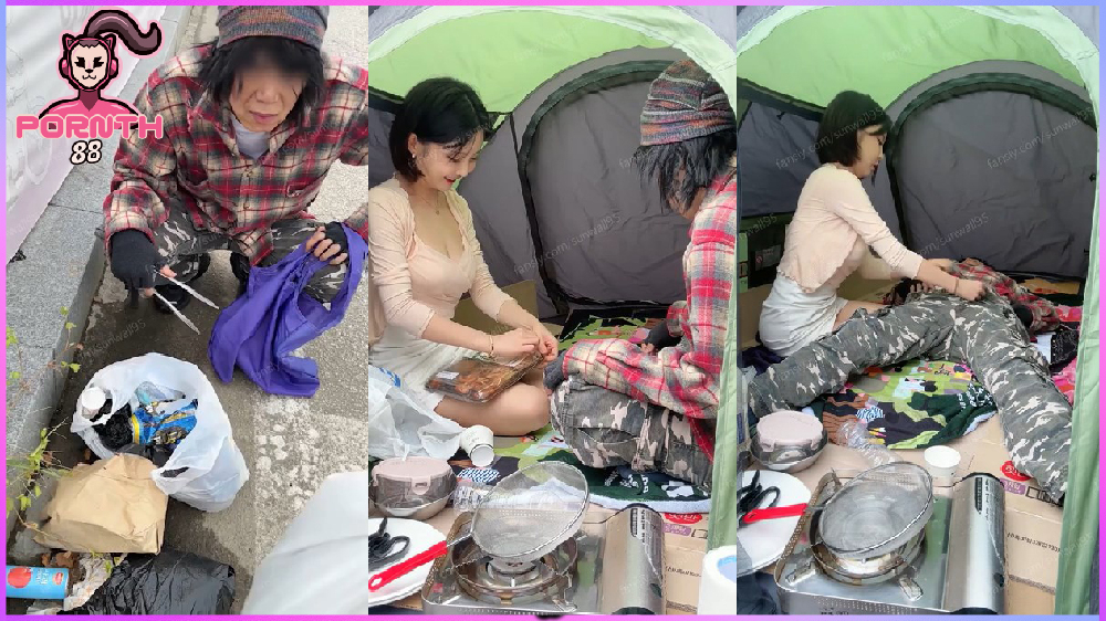 ให้เย็ดฟรี คนไร้บ้าน คลิปโป๊Onlyfans Sunwall95 สาวเกาหลีกับคนแปลกหน้าให้เย็ดหีฟรีๆ แถมให้ผัวถ่ายคลิปดูเมียโดนเย็ด