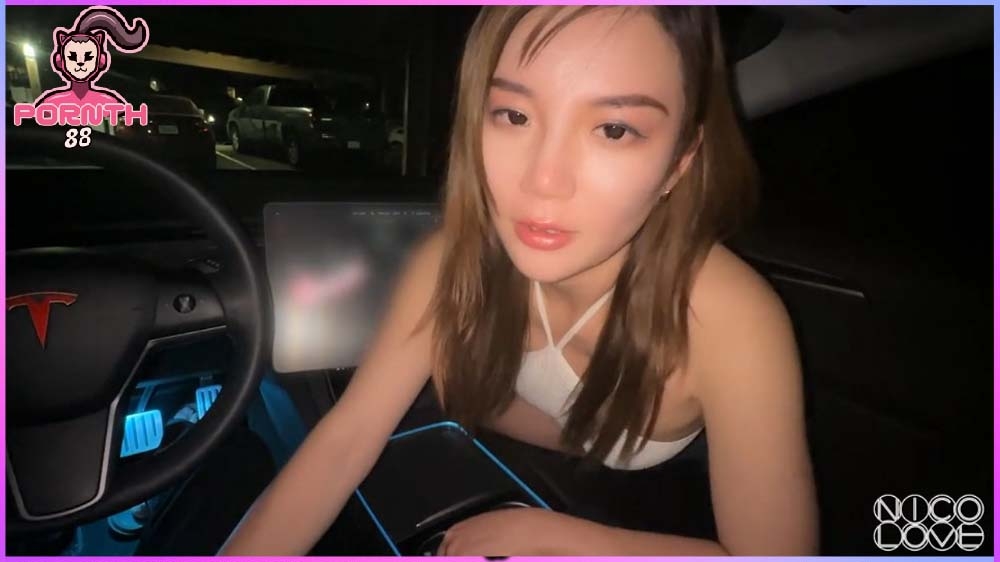 บ๊วมๆให้หน่อยที่รัก อยากเสียวจู๋ตอนขับรถ POV Cute Asian Sneaky Car NicoLove