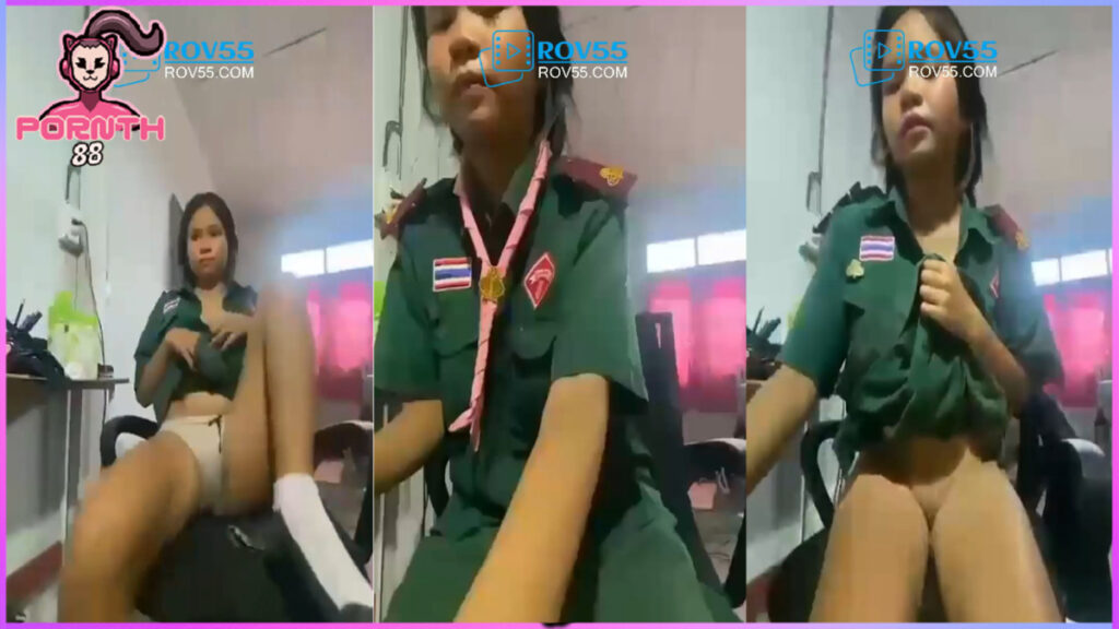 คลิปหลุดนักเรียนไทย-เนตรนารีตั้งกล้องช่วยตัวเองในห้องพักครู หีเนียนหีชมพูน่าเลียหีนักเรียน ลุ้นว่าครูจะเข้ามาตอนไหน